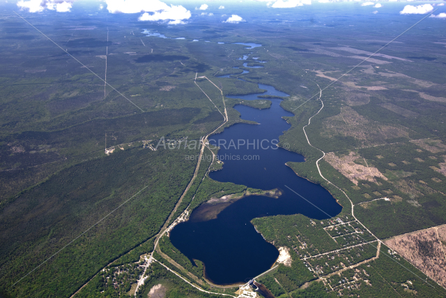 Foote Dam Pond in Iosco County, Michigan